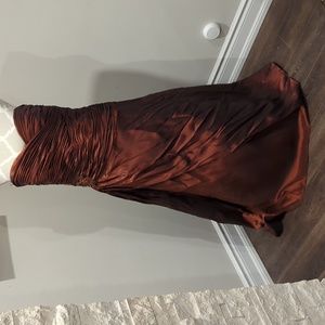 Avanti Designs iridescent copper strapless dress